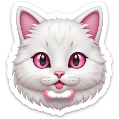 Kitty sending kisses cute sticker