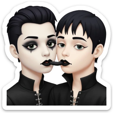 Goth Boys kissing sticker