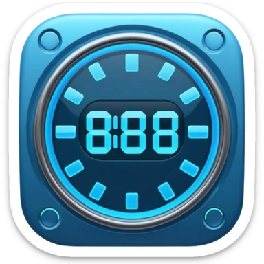 holographic timer  sticker