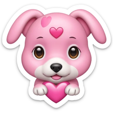 A heart that’s very cute like puppy eyes sticker