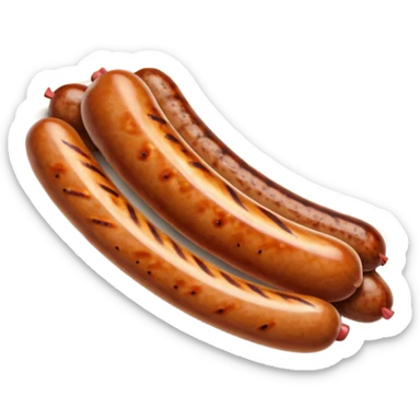 a single sausage sticker