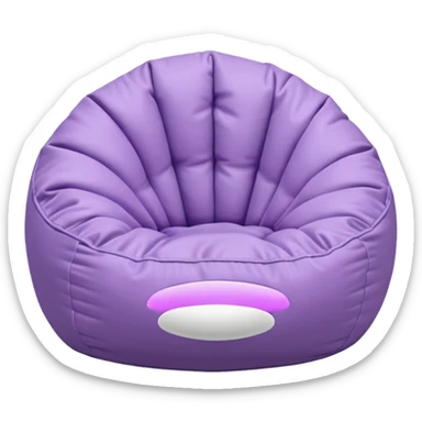 Light pastel  purple bean bag sticker