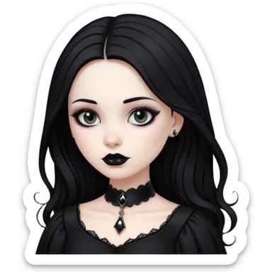 Zunbi mulher gótica sticker