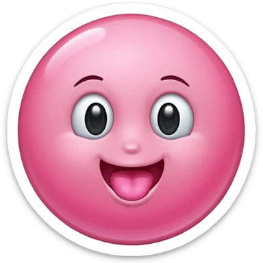 Burbuja de chicle rosado  sticker