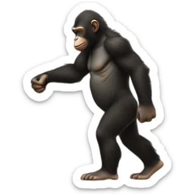 apes Shaking hands, hull height, detailed, 8k sticker