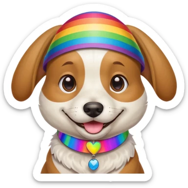 Homosexual Jewish dog sticker