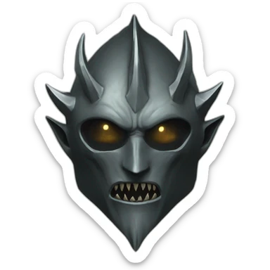 face in witch king's of angmar mask sticker