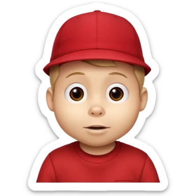 CHIPMUNK ALVIN FROM ALVIN AND THE CHIPMUNKS WITH RED SHIRT AND RED HAT VERY SKINNY AND MALNOURISHED. SKINNY THIN BODY sticker