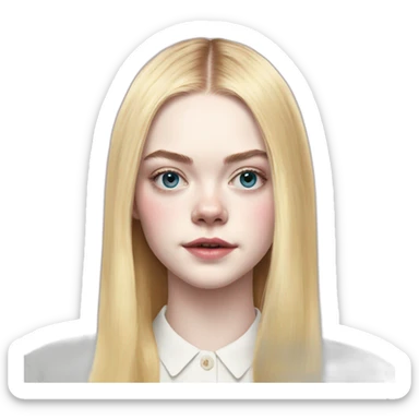 Elle Fanning sticker