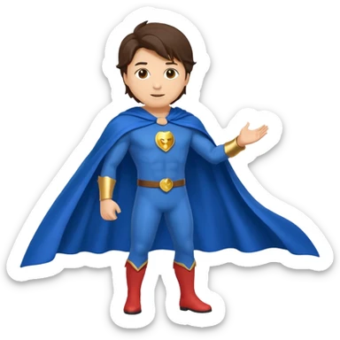 Flying Jatt full body emoji from the bollywood movie a flying Jatt also add his blue cape sticker