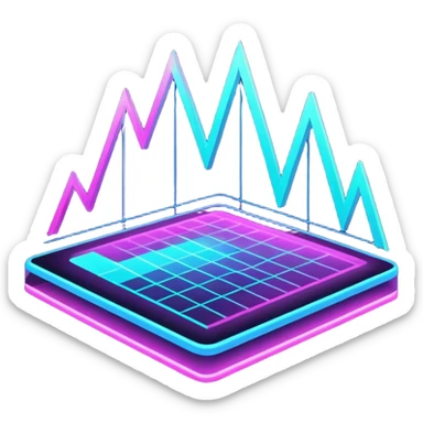 Holographic graphs and charts sticker