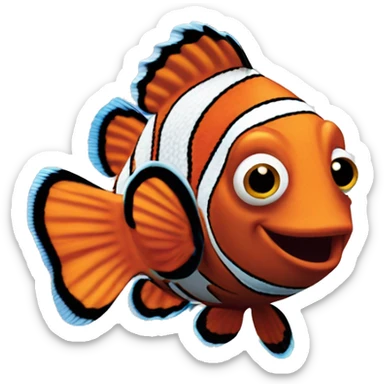 Finding Nemo clownfish  sticker