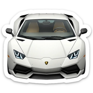 lamborgini text sticker