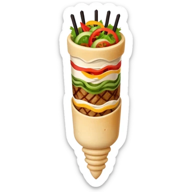 1 shawarma kebab sticker