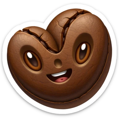 coffee bean sticker