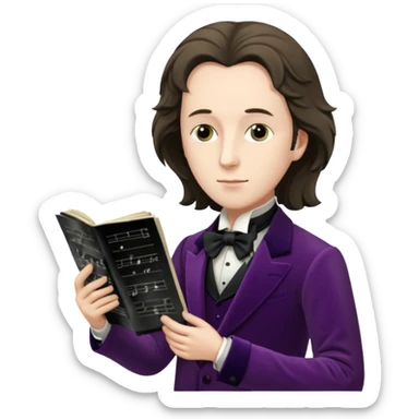 Transfem Fryderyk Chopin sticker