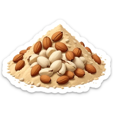 powdered  nuts sticker