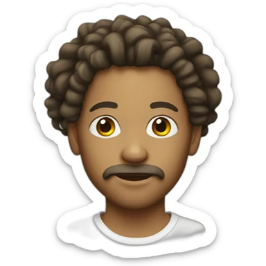 rastafarian white boy sticker