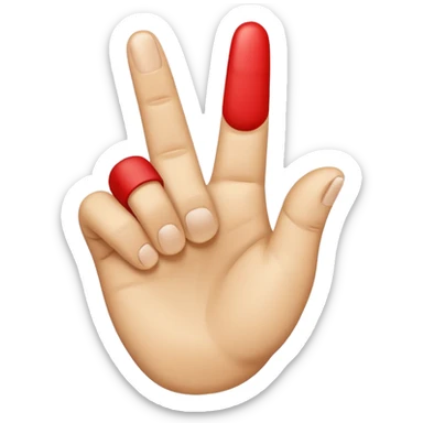 YVL emoji not to realistic make it look like an emoji hand Common Hand Position: The gesture often involves holding up the index finger and thumb to create an "L" shape, while the other fingers are curled down. sticker