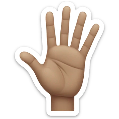 Hand fanning my face sticker