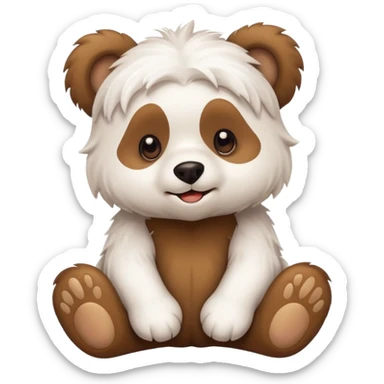 Can you do a mix of a Maltese and bear cub sticker