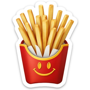 Mcdonald's fries  sticker