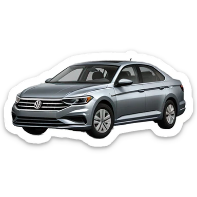 2023 Volkswagen Jetta Platinum Grey Metallic with tint sticker