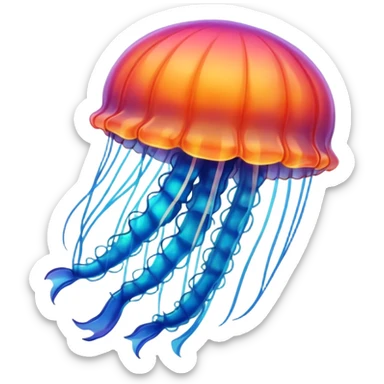 jellyfish with unique design and color but i want a simple one sticker