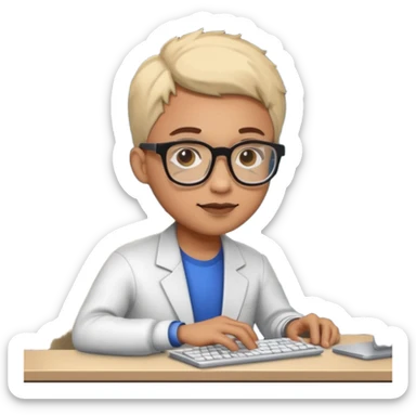 Black web developer  sticker