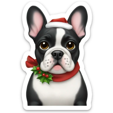 Christmas frenchie  sticker