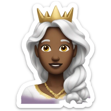 unicorn queen sticker