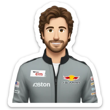 alonso en aston martin sticker