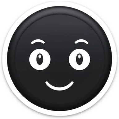 Black Circle with MB written on it sticker