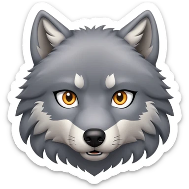 alpha wolf sticker