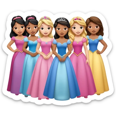 Disney princesses sticker