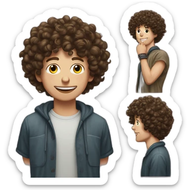 jack harlow con mucha barba sticker