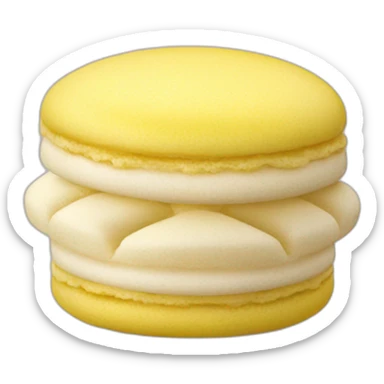 Macaroons yellow  sticker