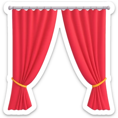 curtain plain sticker