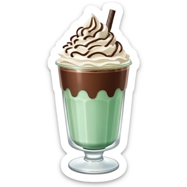 Mint choco frappe  sticker