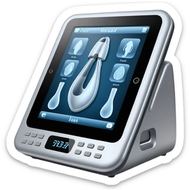 Try harder to create a state of the art advanced ultrasound machine sticker