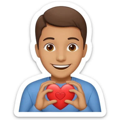 FLOORK DANDO UN CORAZÓN Y DICIENDO DURMETE O TE CONQUISTO sticker