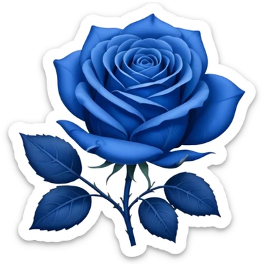 Rosa azul sticker