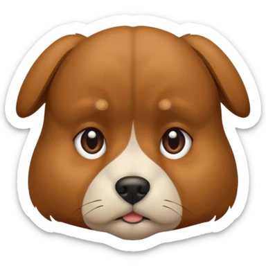 Una perro agobiado sticker