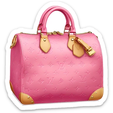 louis vuitton bag in pink sticker
