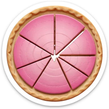Pie chart pink aesthetic   more not plain sticker