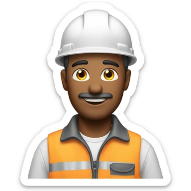 Roofer man sticker