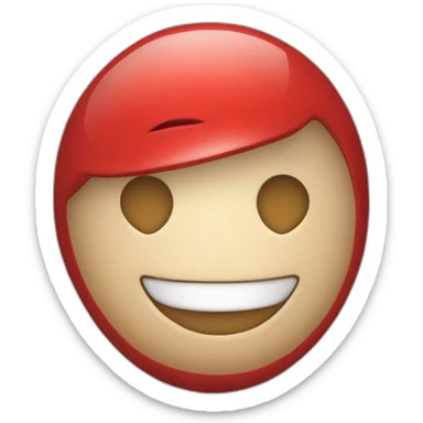 ESFERA NAVIDEÑA ROJA CON LA PALABRA YOYIS AL CENTRO sticker