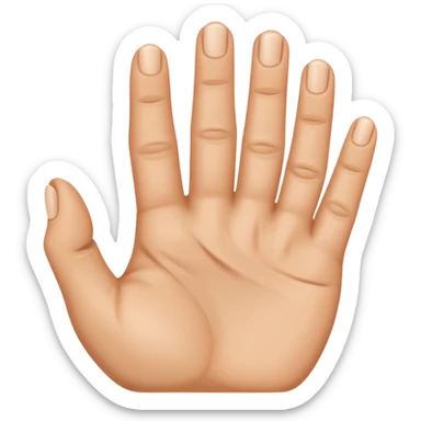 I want like a sign with my hand a hand with the third finger and the forth I want theme on and the others off sticker