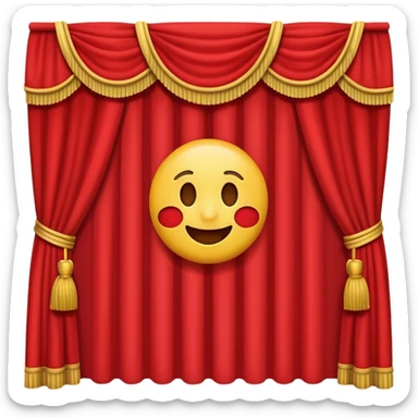 emoji that says theater day sticker