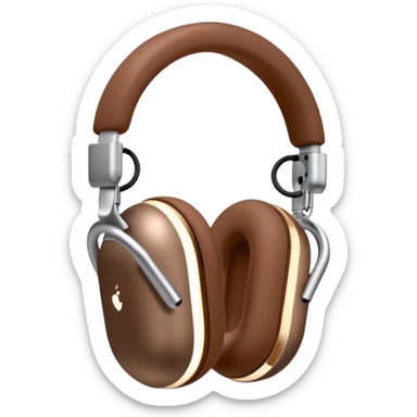 Airpods max brown color sticker